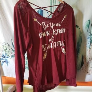 Long Sleeve Graphic Tee Shirt ~Inspirational Shirt